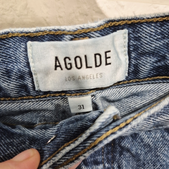 AGOLDE Fran Straight Leg Jean In Reign - Picture 6 of 9